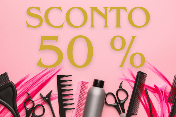 sconto 50% promozioni marketing parrucchieri