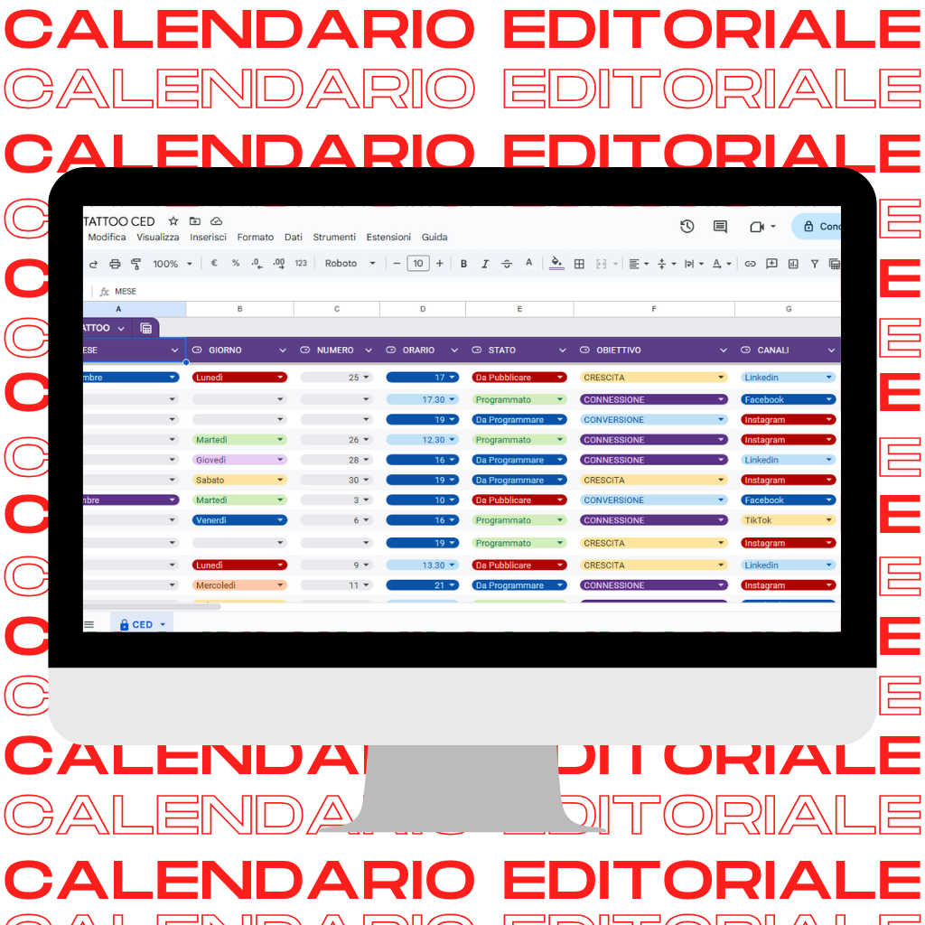 calendario editoriale